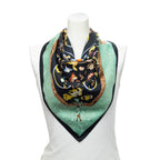 Scarf Scarf Black 100% Twill Silk