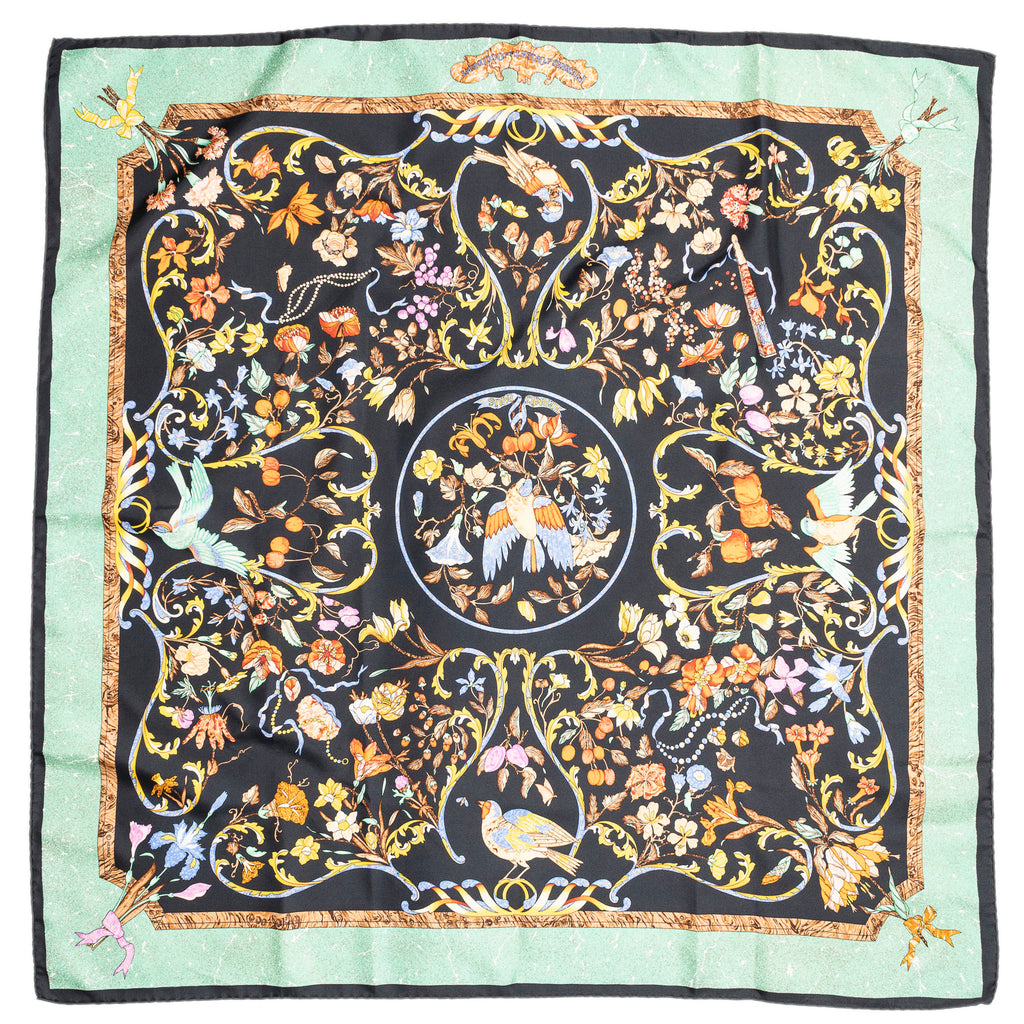 Scarf Scarf Black 100% Twill Silk