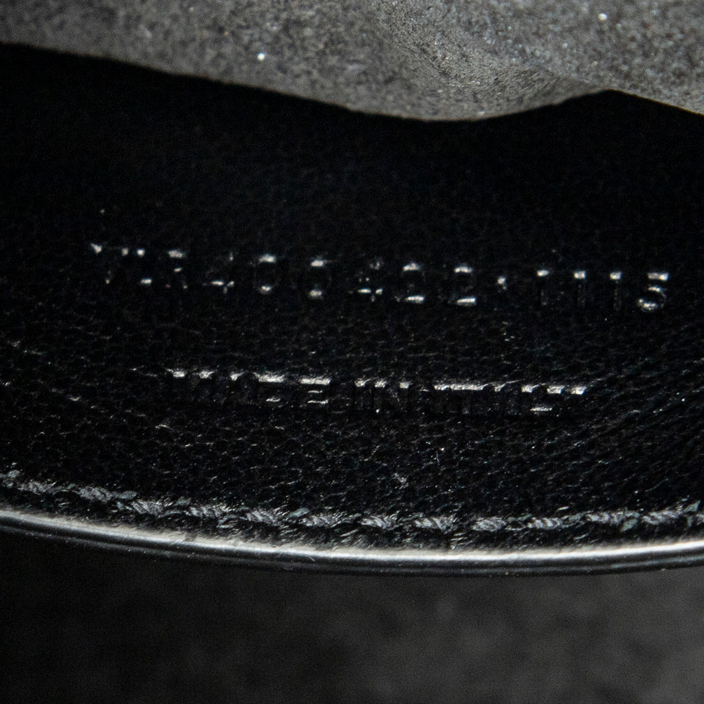 Shoulder Bag Baby Duffle Black Star Print Calfskin Leather