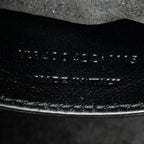 Shoulder Bag Baby Duffle Black Star Print Calfskin Leather