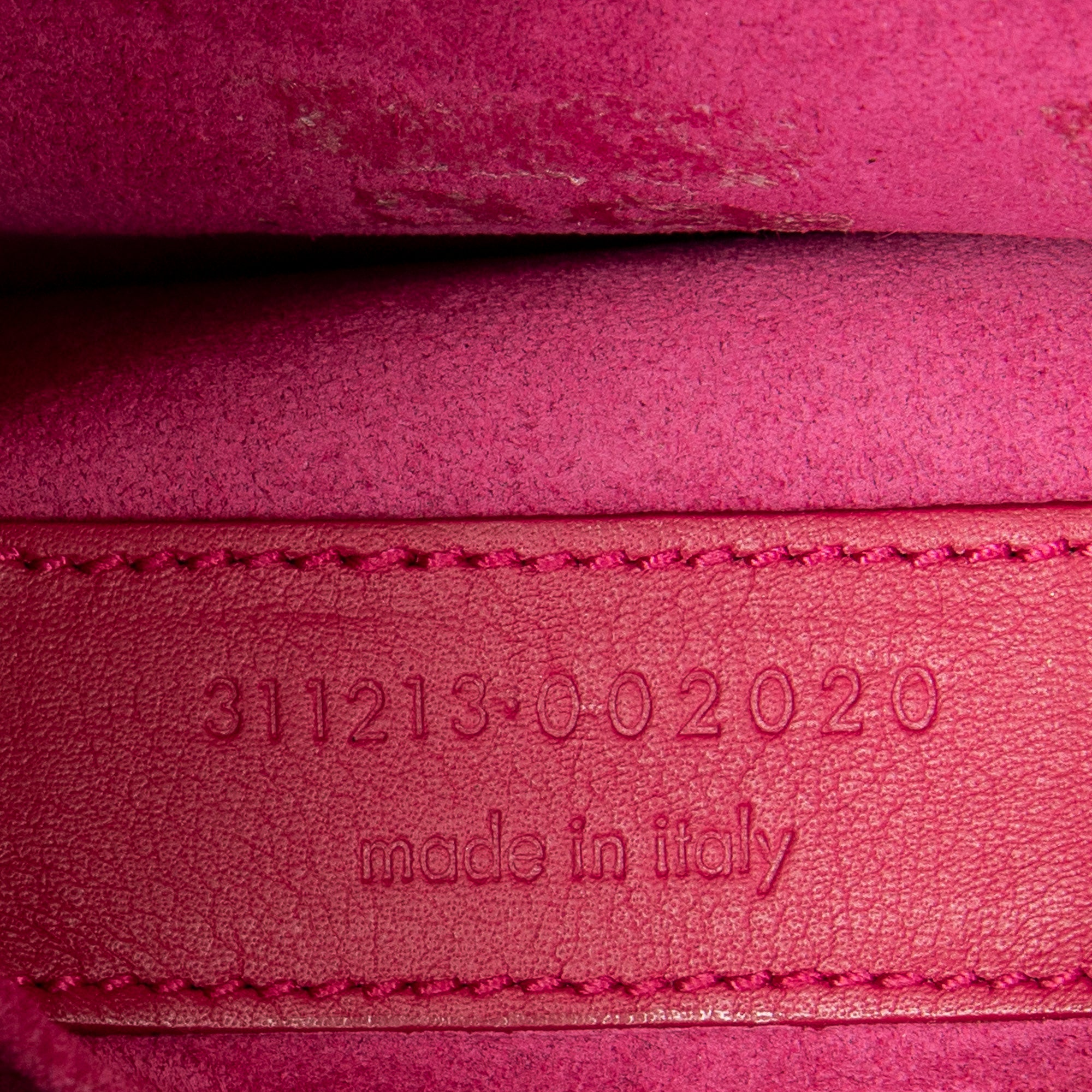 Clutch Ligne Y Clutch Pink Calfskin Leather