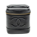 Handbag Timeless Tall Vanity Case Black Caviar Leather