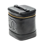Handbag Timeless Tall Vanity Case Black Caviar Leather