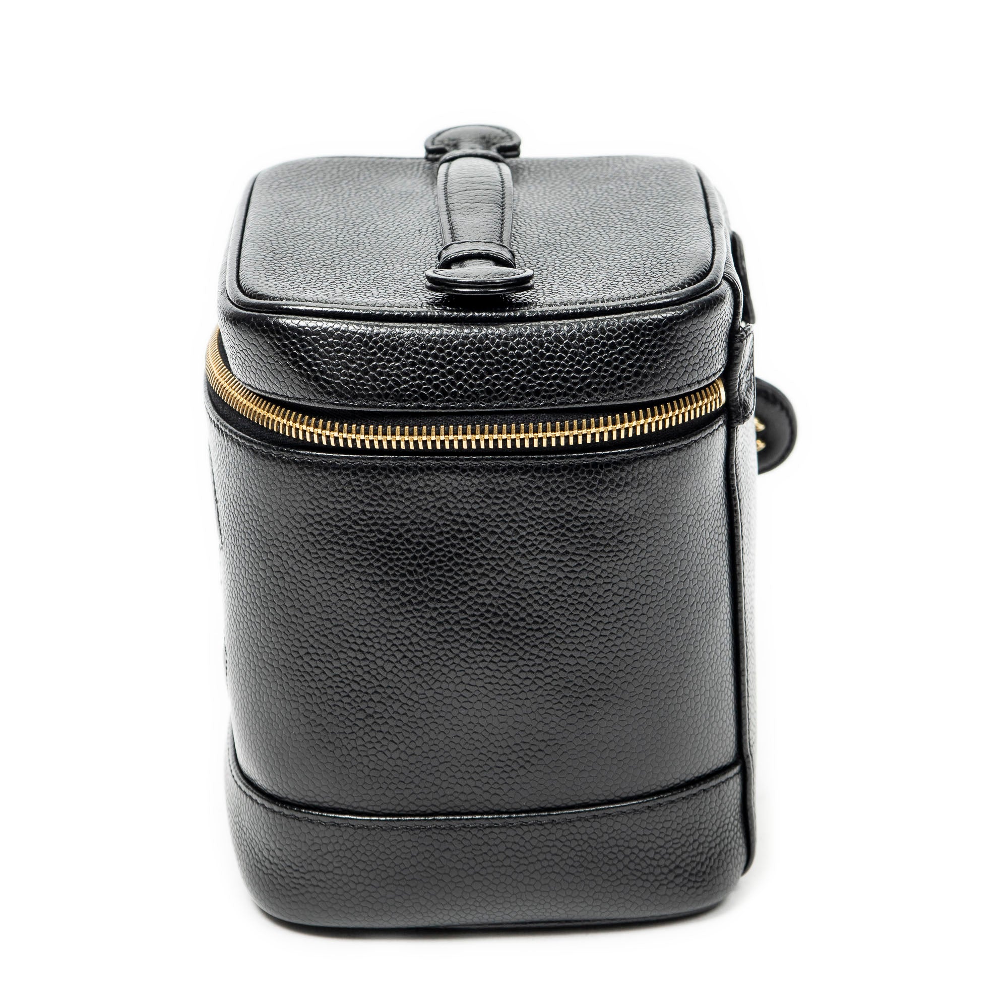 Handbag Timeless Tall Vanity Case Black Caviar Leather