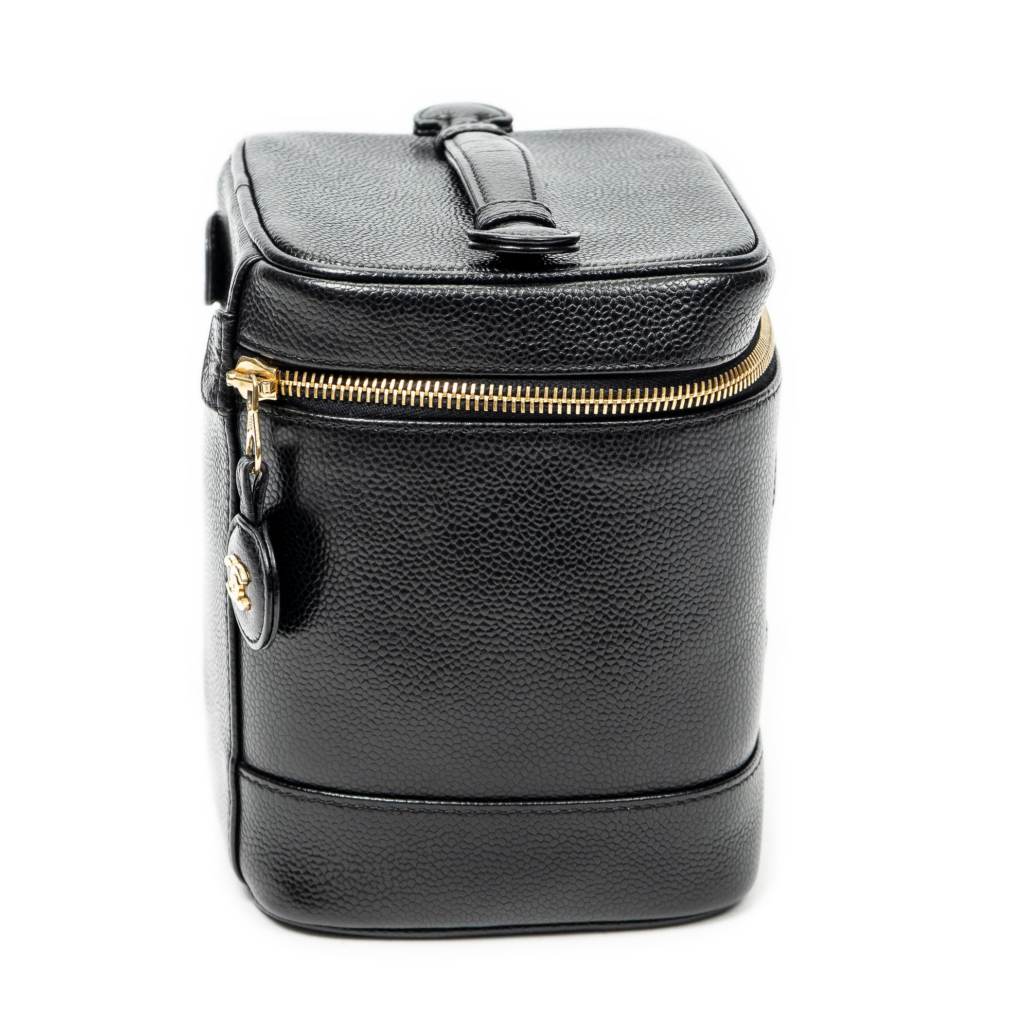 Handbag Timeless Tall Vanity Case Black Caviar Leather
