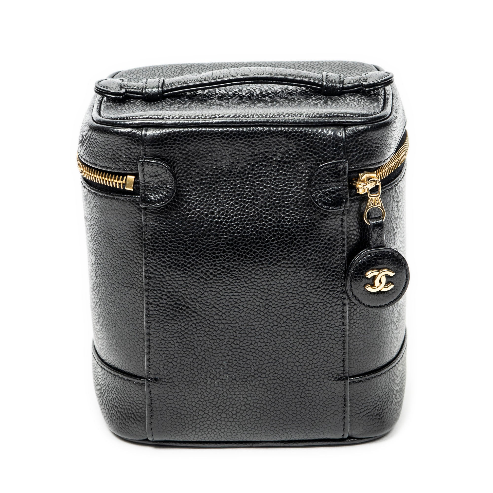 Handbag Timeless Tall Vanity Case Black Caviar Leather