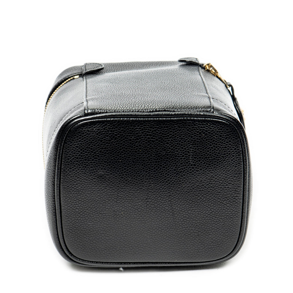 Handbag Timeless Tall Vanity Case Black Caviar Leather