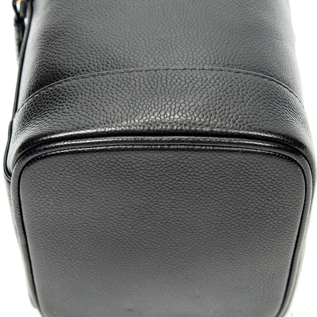 Handbag Timeless Tall Vanity Case Black Caviar Leather