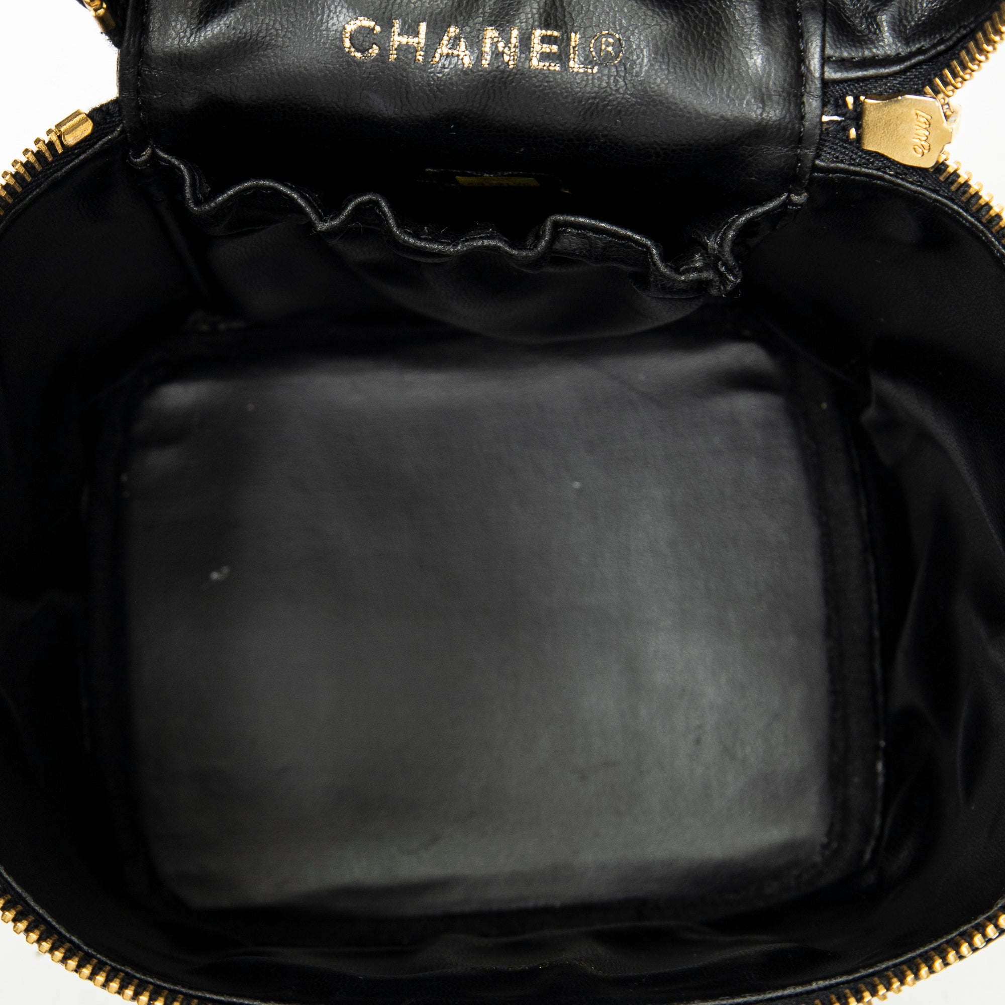 Handbag Timeless Tall Vanity Case Black Caviar Leather