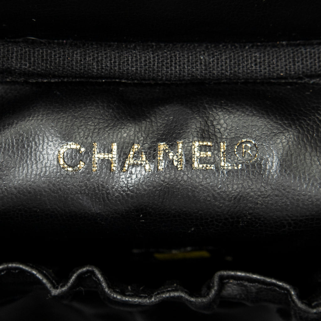Handbag Timeless Tall Vanity Case Black Caviar Leather