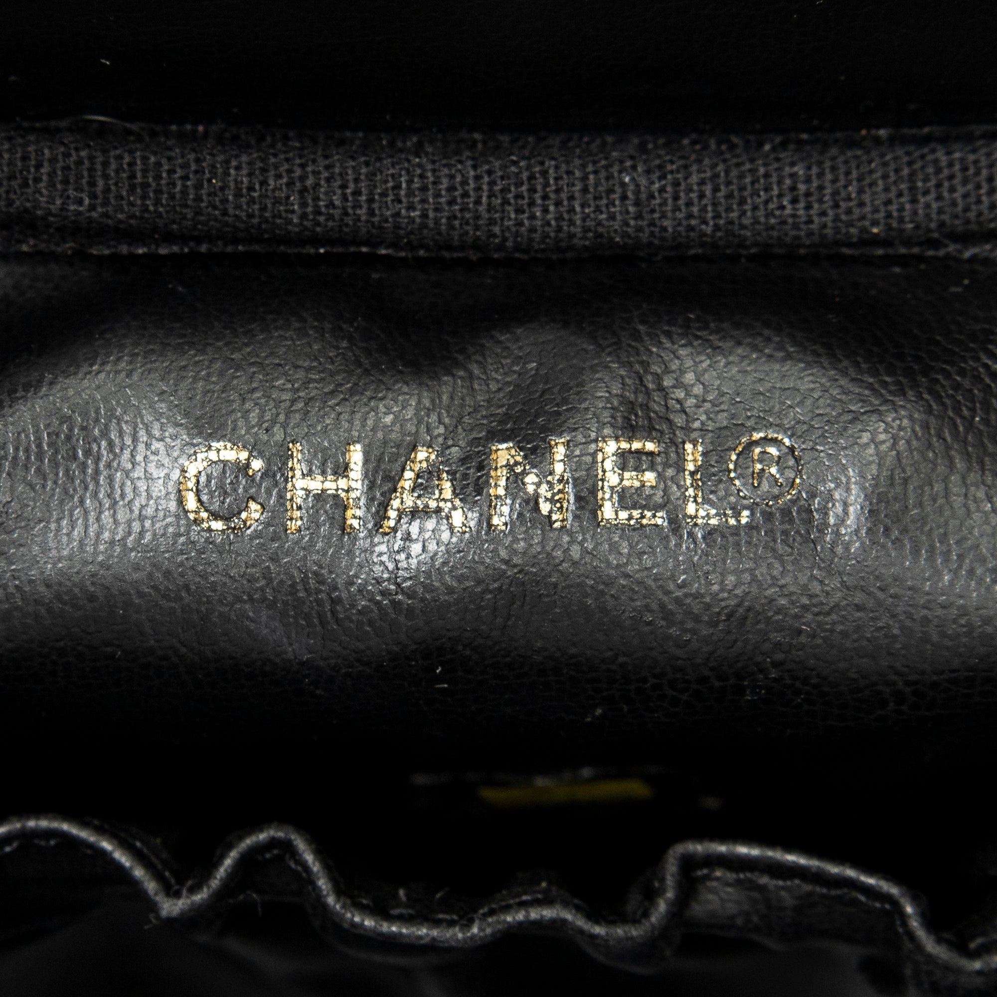 Handbag Timeless Tall Vanity Case Black Caviar Leather