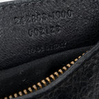 Shoulder Bag Classic Hip Crossbody Black Distressed Calfskin Leather