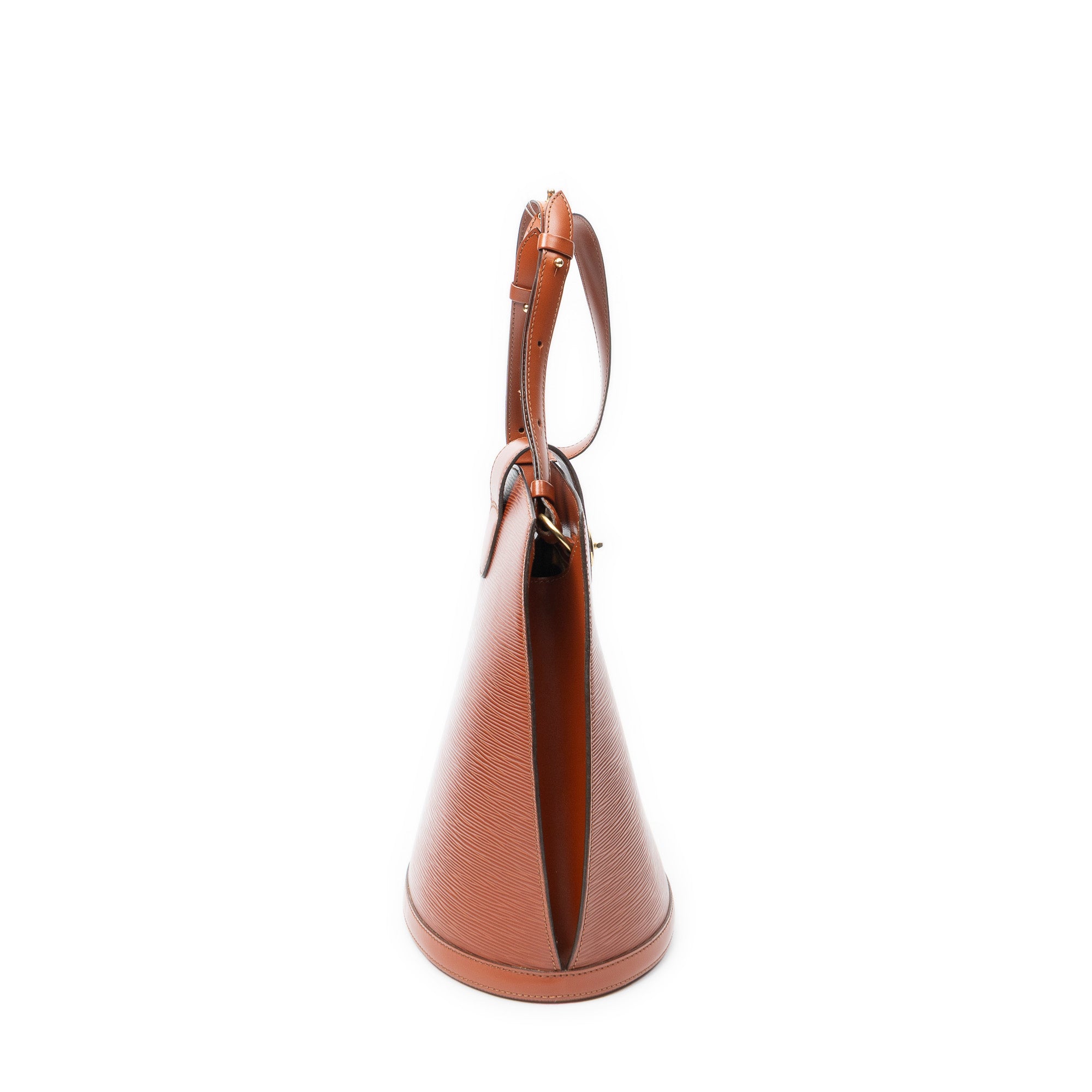 Sac porté épaule Cluny en cuir Épi tan