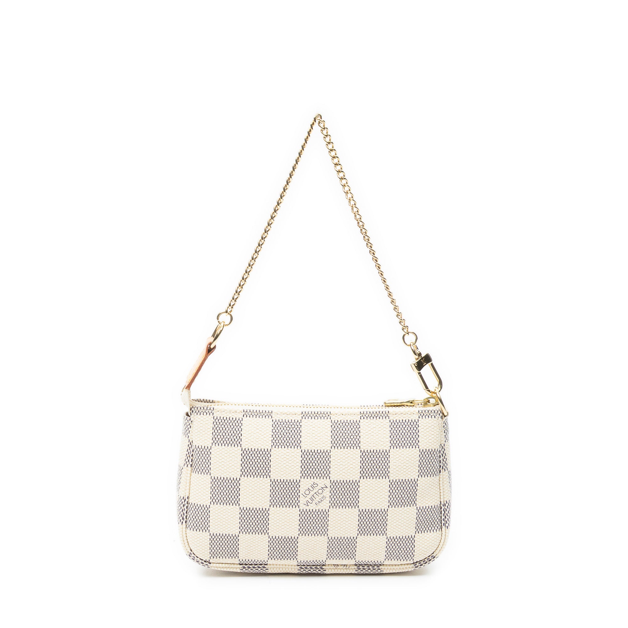 Pouch Mini Pochette Accessoires Ivory Damier Azur
