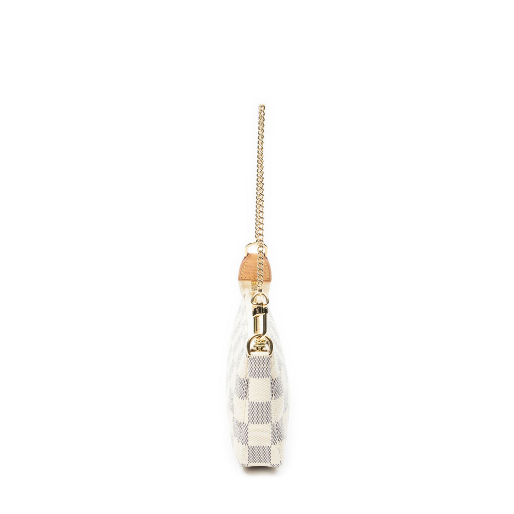 Pouch Mini Pochette Accessoires Ivory Damier Azur