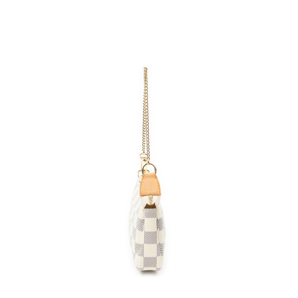 Pouch Mini Pochette Accessoires Ivory Damier Azur