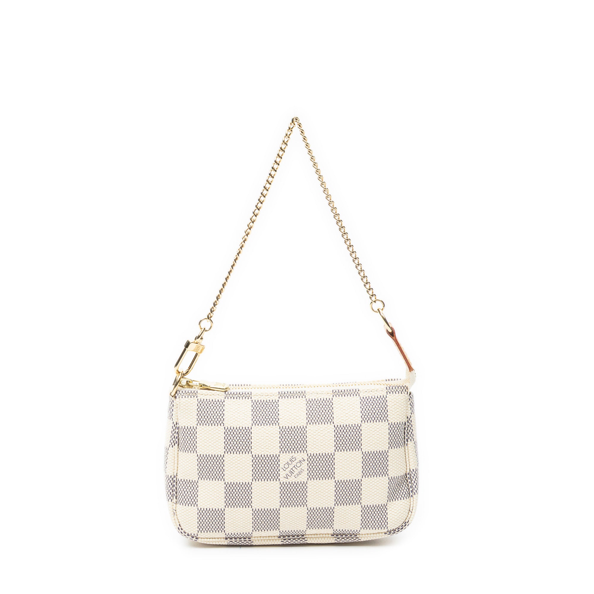 Pouch Mini Pochette Accessoires Ivory Damier Azur
