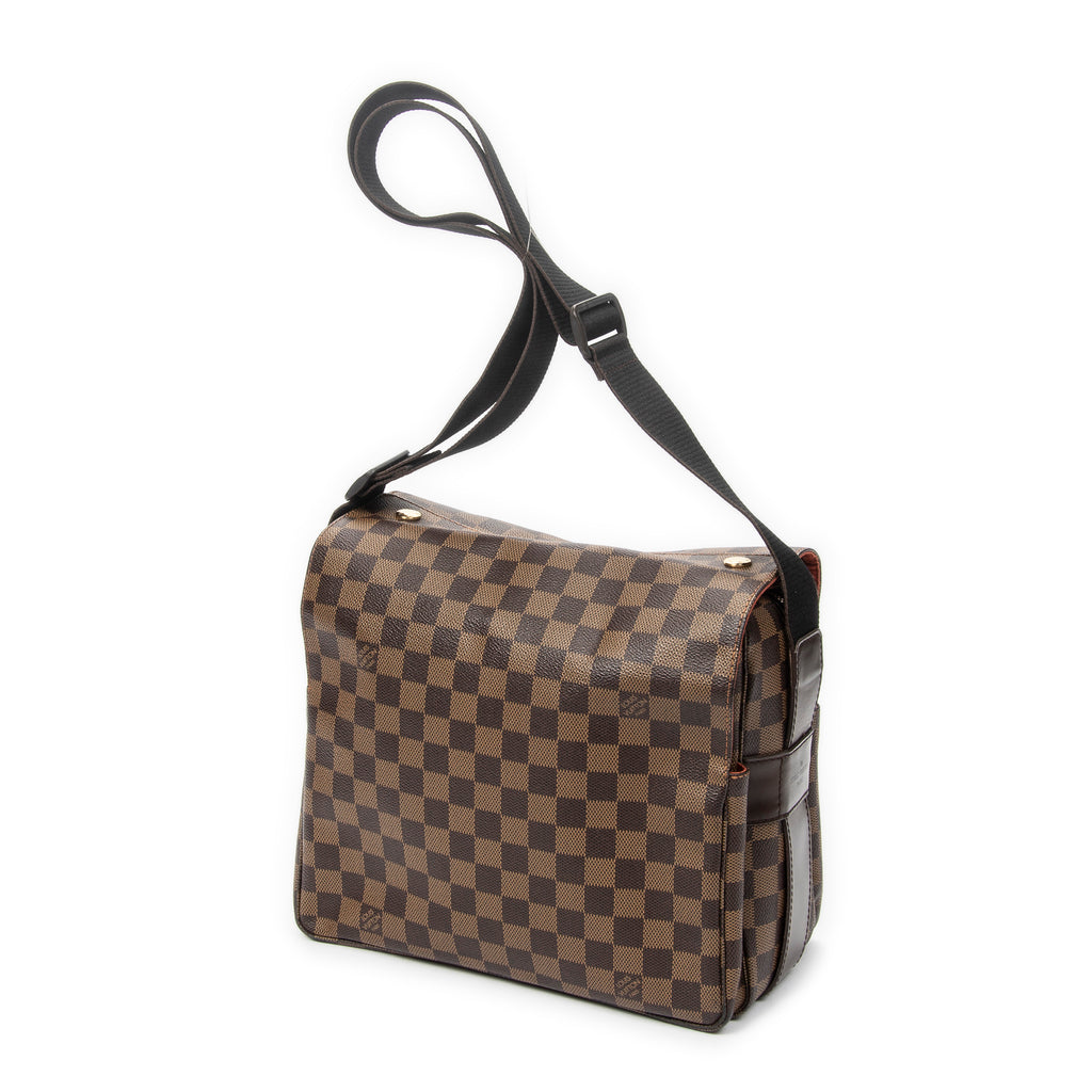 Shoulder Bag Naviglio Brown Damier Ebene