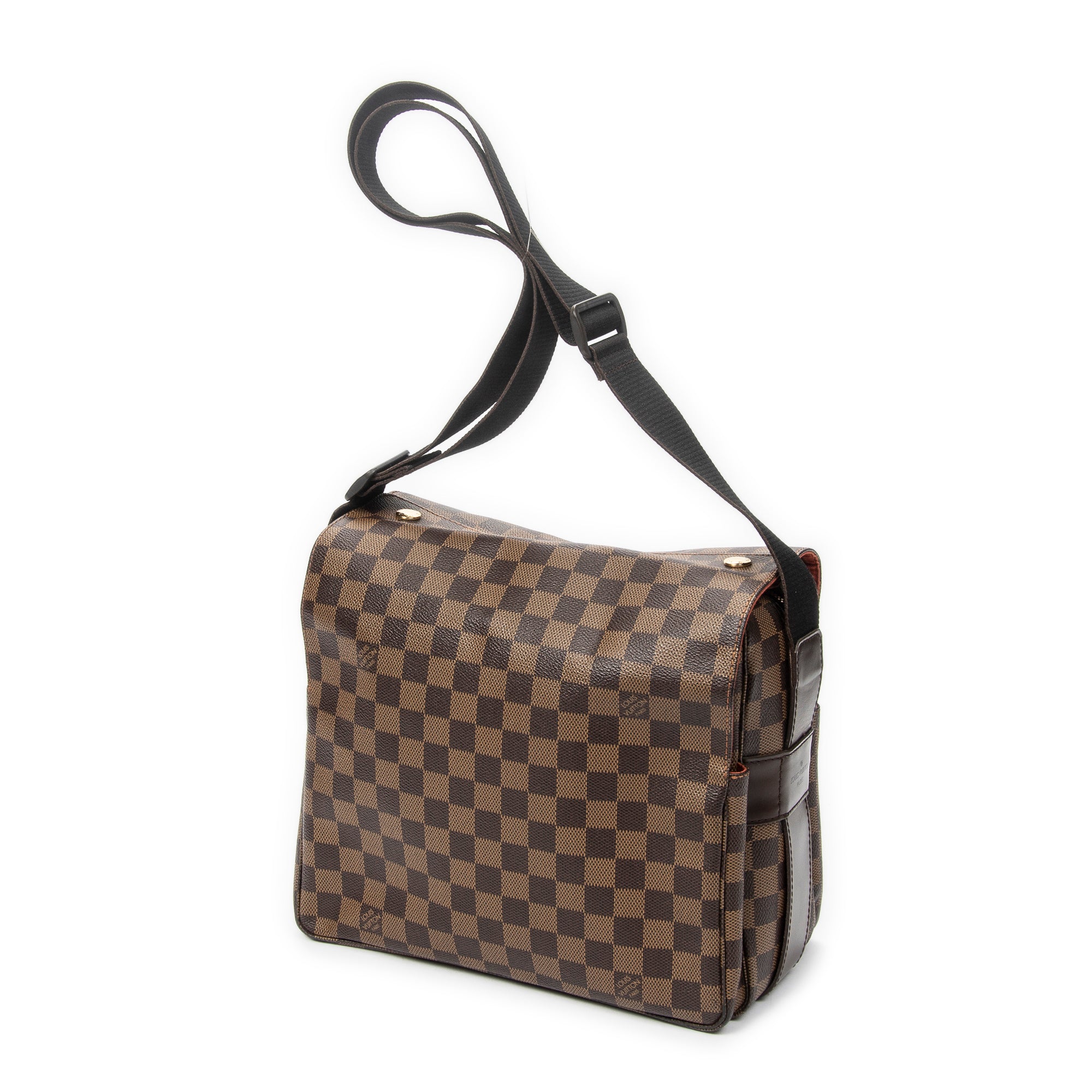 Shoulder Bag Naviglio Brown Damier Ebene