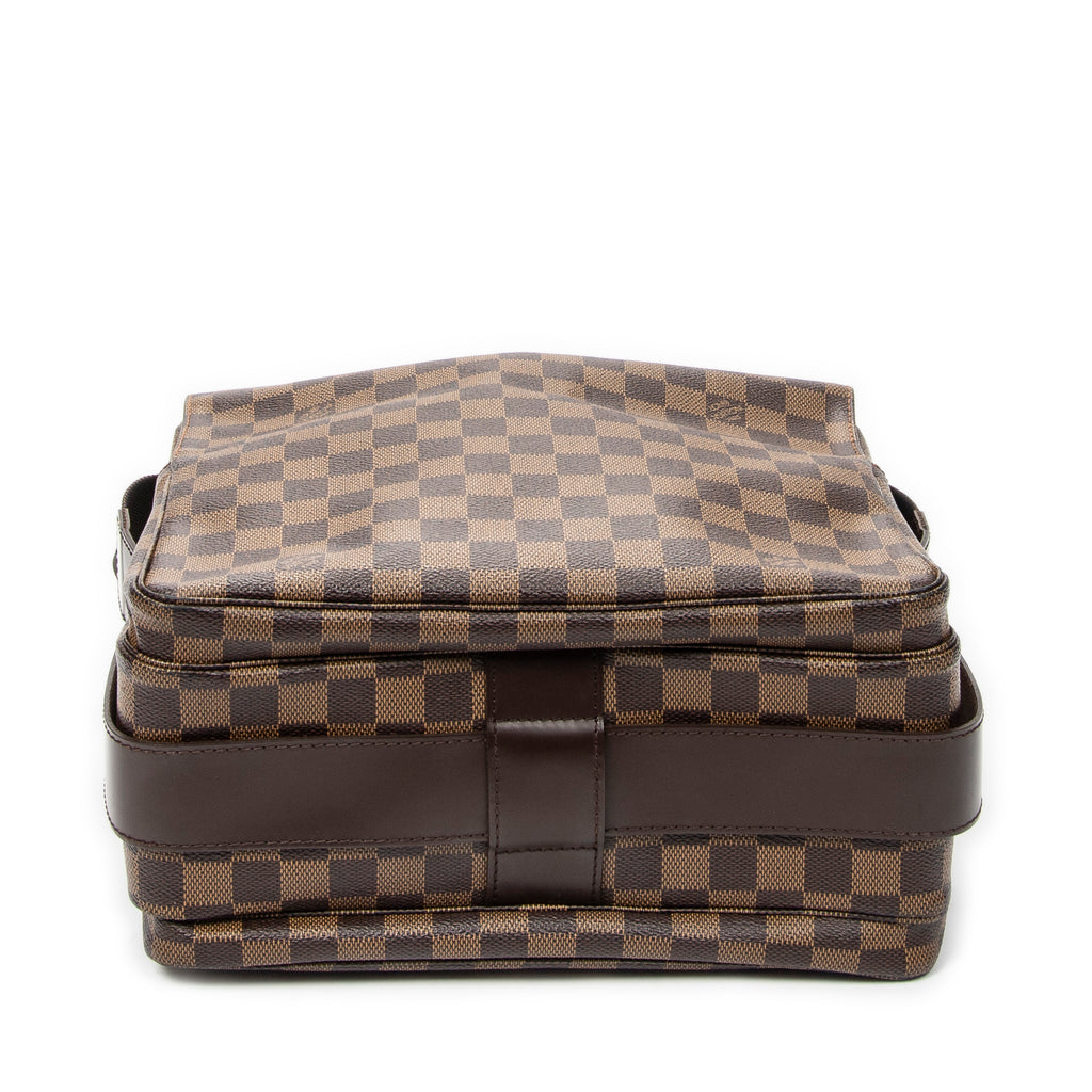 Shoulder Bag Naviglio Brown Damier Ebene