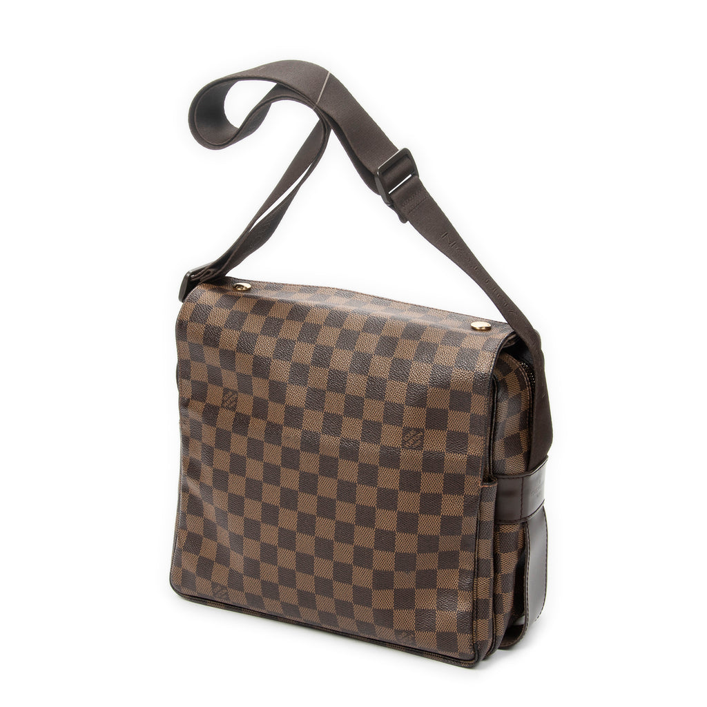 Shoulder Bag Naviglio Brown Damier Ebene