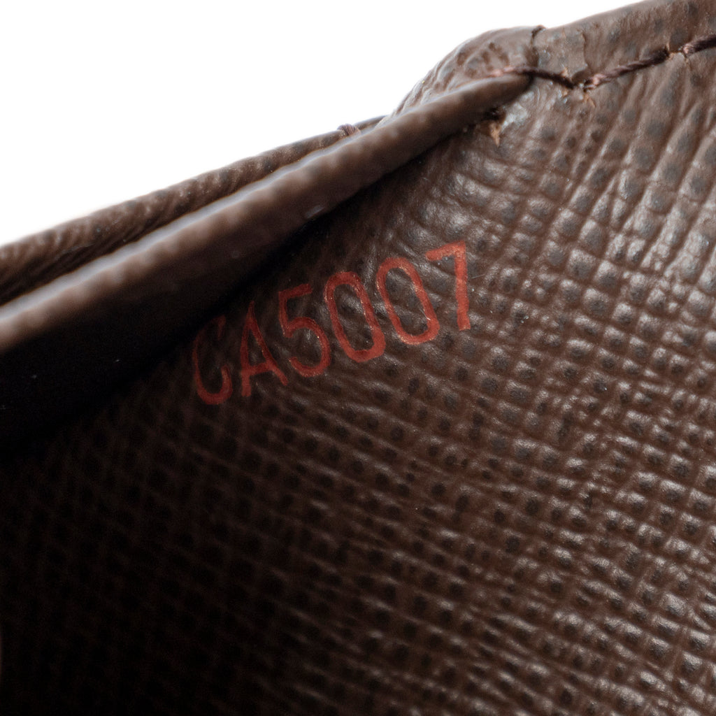 Wallet Porte-Monnaie Billets Tresor Brown Damier Ebene