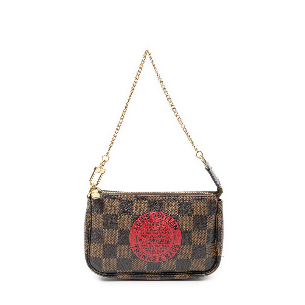 Pouch Mini Pochette Accessoires Brown Damier Ebene
