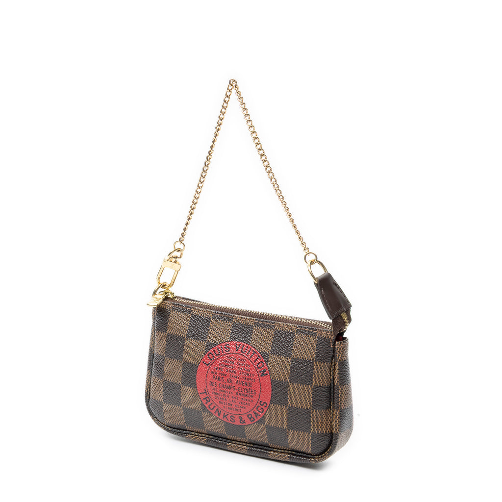 Pouch Mini Pochette Accessoires Brown Damier Ebene