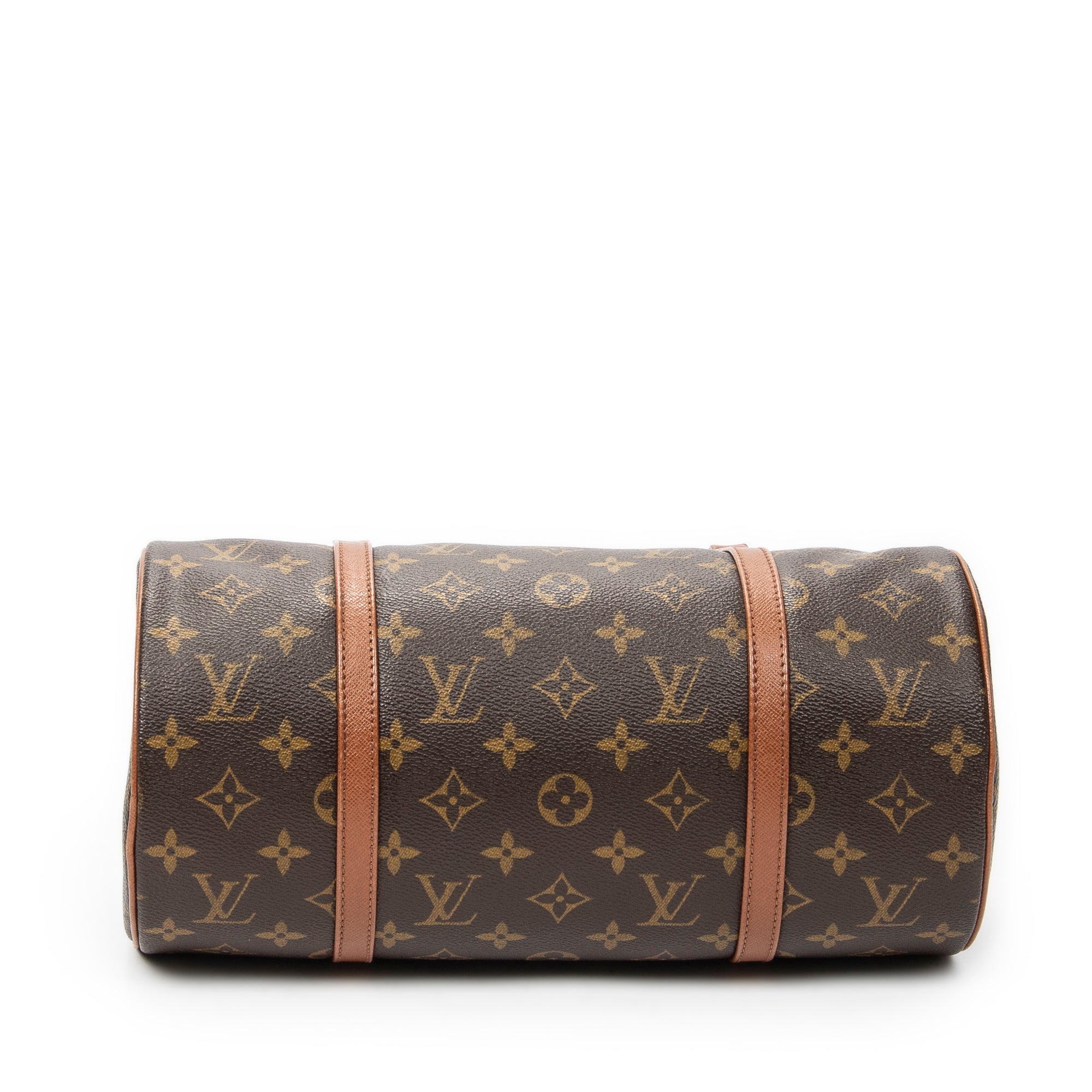 Handbag Papillon 30 Brown Monogram Canvas