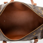 Handbag Papillon 30 Brown Monogram Canvas