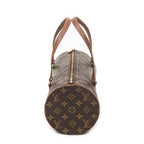 Handbag Papillon 30 Brown Monogram Canvas