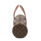 Handbag Papillon 30 Brown Monogram Canvas