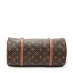 Handbag Papillon 30 Brown Monogram Canvas