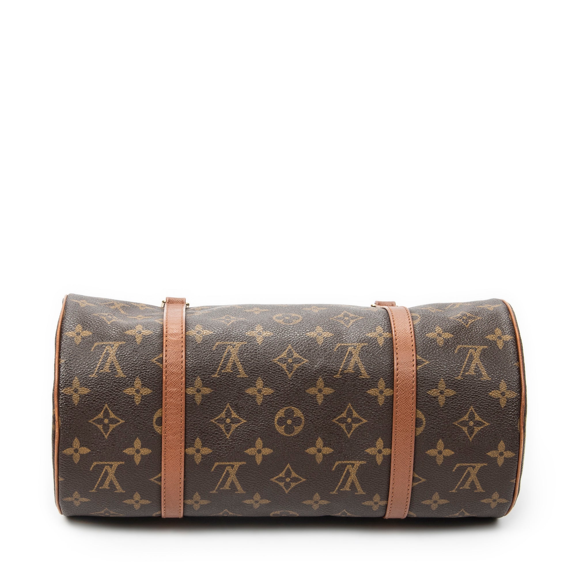 Handbag Papillon 30 Brown Monogram Canvas