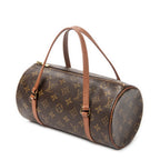 Handbag Papillon 26 Brown Monogram Canvas