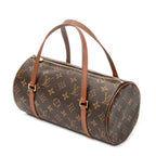 Handbag Papillon 26 Brown Monogram Canvas