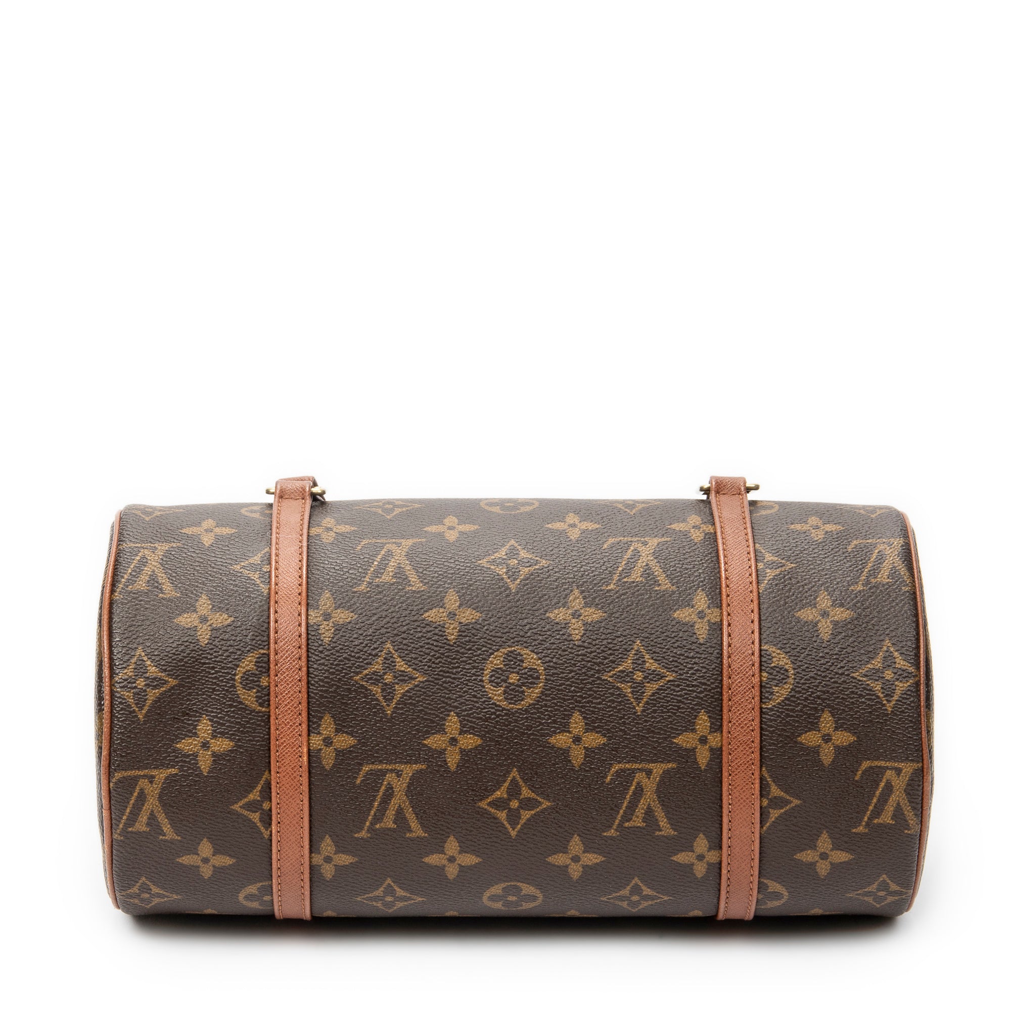 Handbag Papillon 26 Brown Monogram Canvas