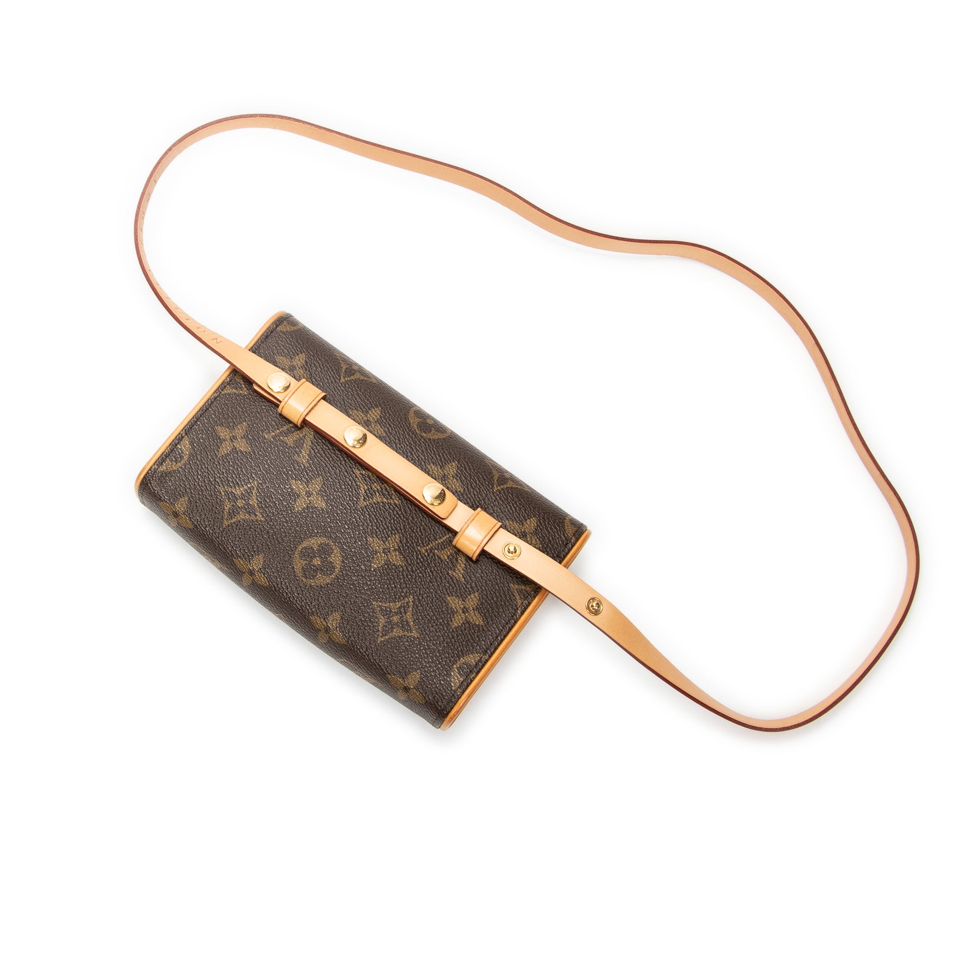 Waist Bag Florentine Brown Monogram Canvas