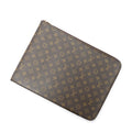 Handbag Poche Documents GM Brown Monogram Canvas
