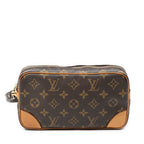 Clutch Marly Dragonne PM Brown Monogram Canvas