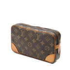 Clutch Marly Dragonne PM Brown Monogram Canvas