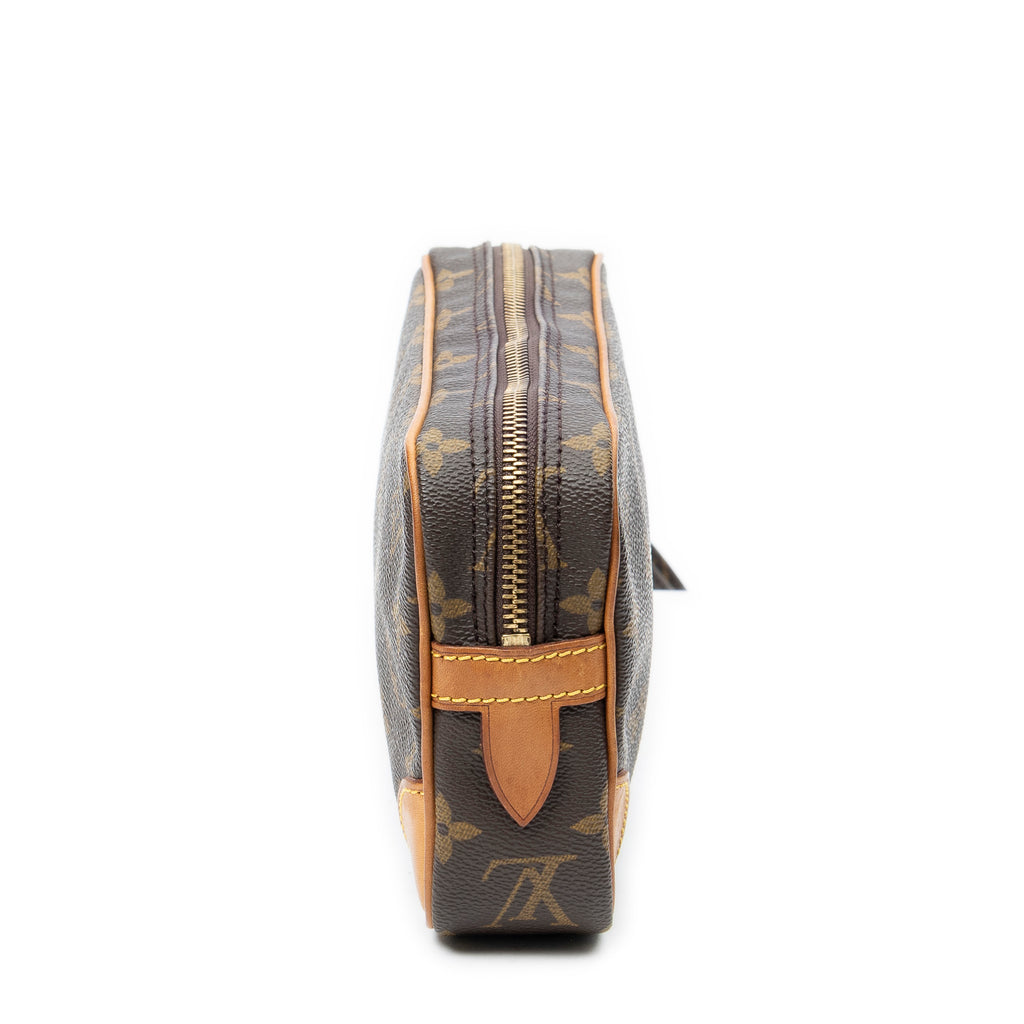 Clutch Marly Dragonne PM Brown Monogram Canvas