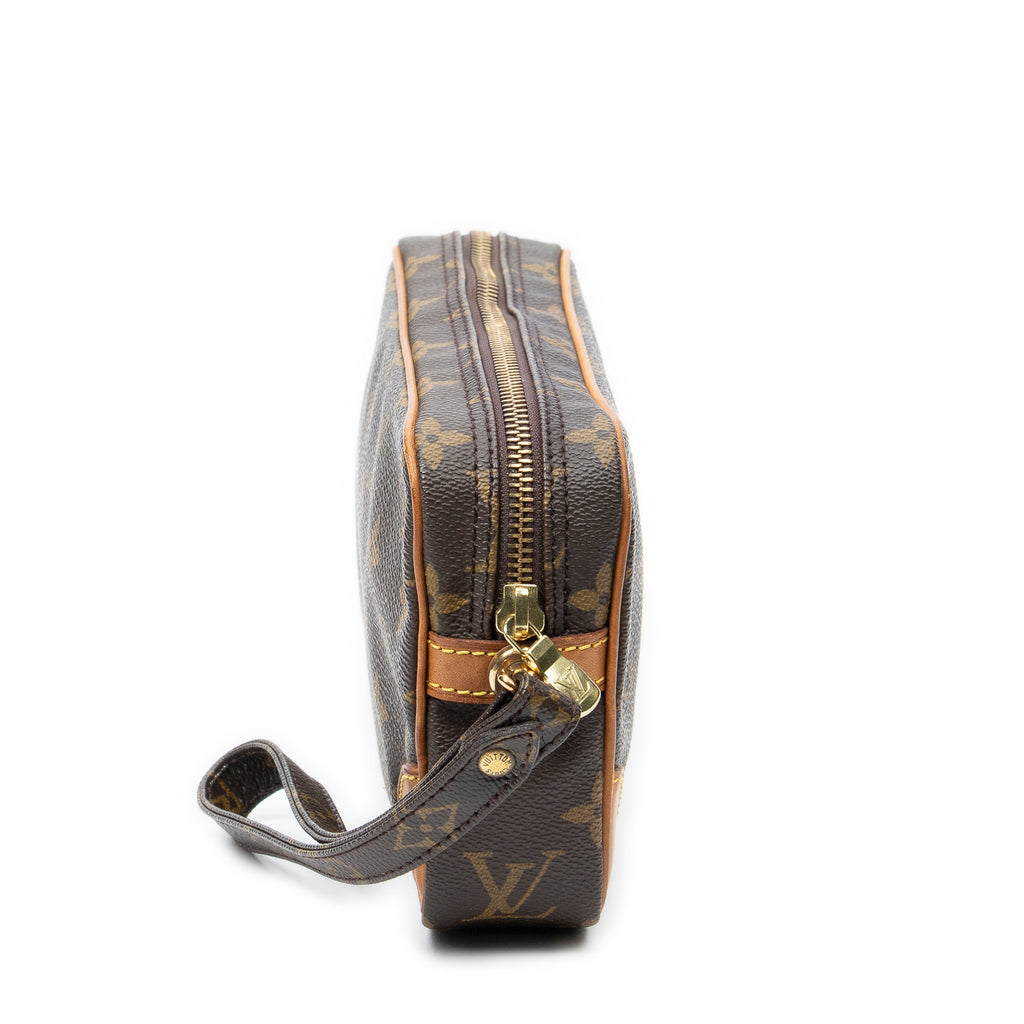 Clutch Marly Dragonne PM Brown Monogram Canvas
