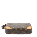 Clutch Marly Dragonne PM Brown Monogram Canvas