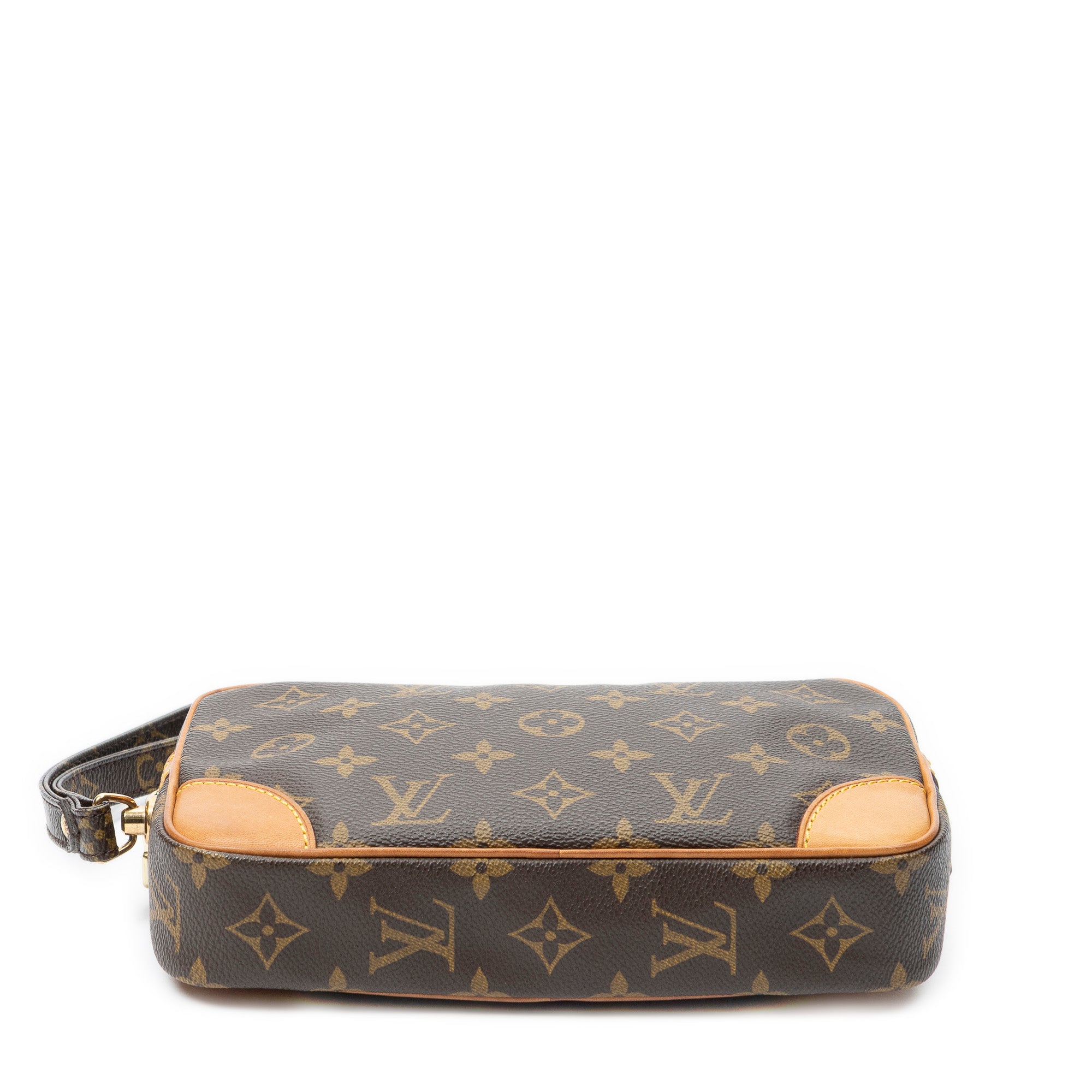Clutch Marly Dragonne PM Brown Monogram Canvas