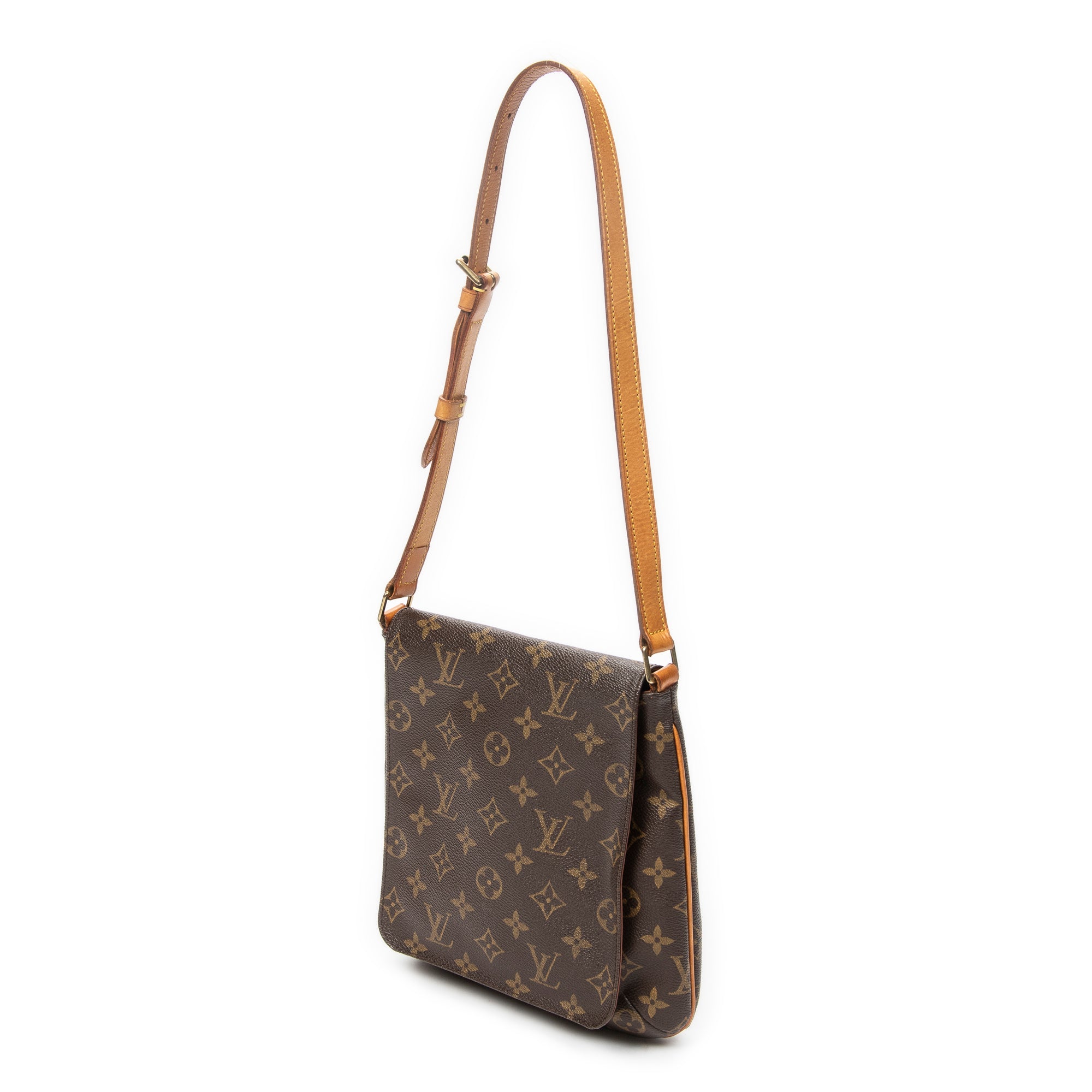 Shoulder Bag Musette Salsa Brown Monogram Canvas