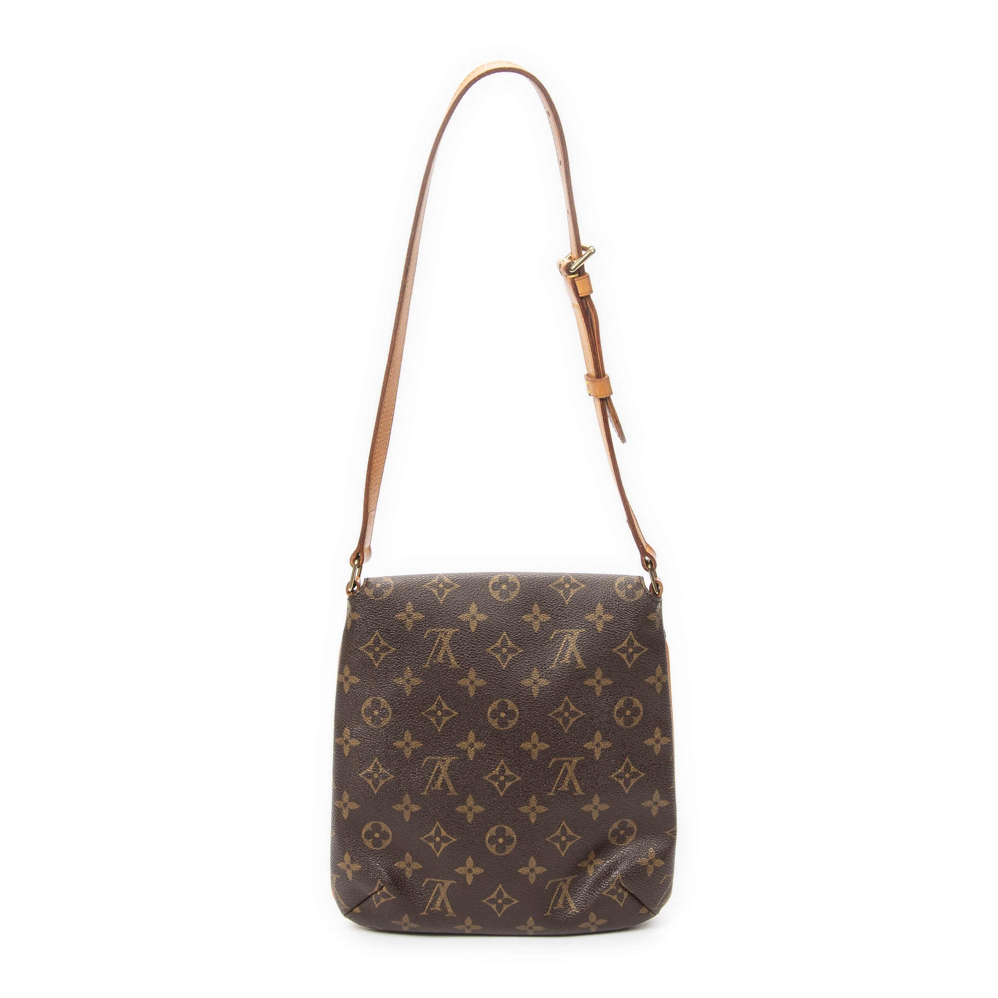 Shoulder Bag Musette Salsa Brown Monogram Canvas