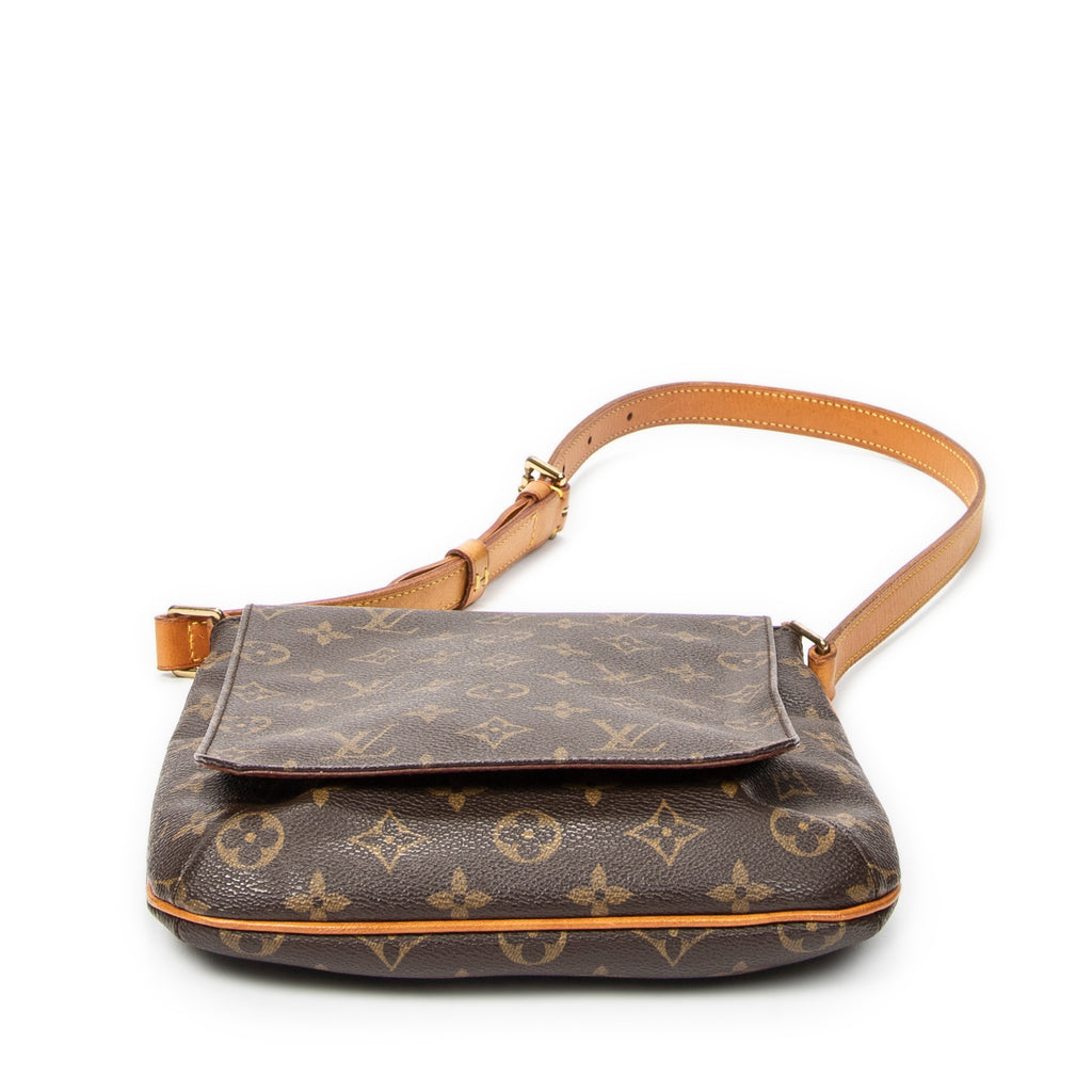 Shoulder Bag Musette Salsa Brown Monogram Canvas
