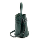 Shoulder Bag Nano Big Bag Bucket Green Grained Calfskin Leather