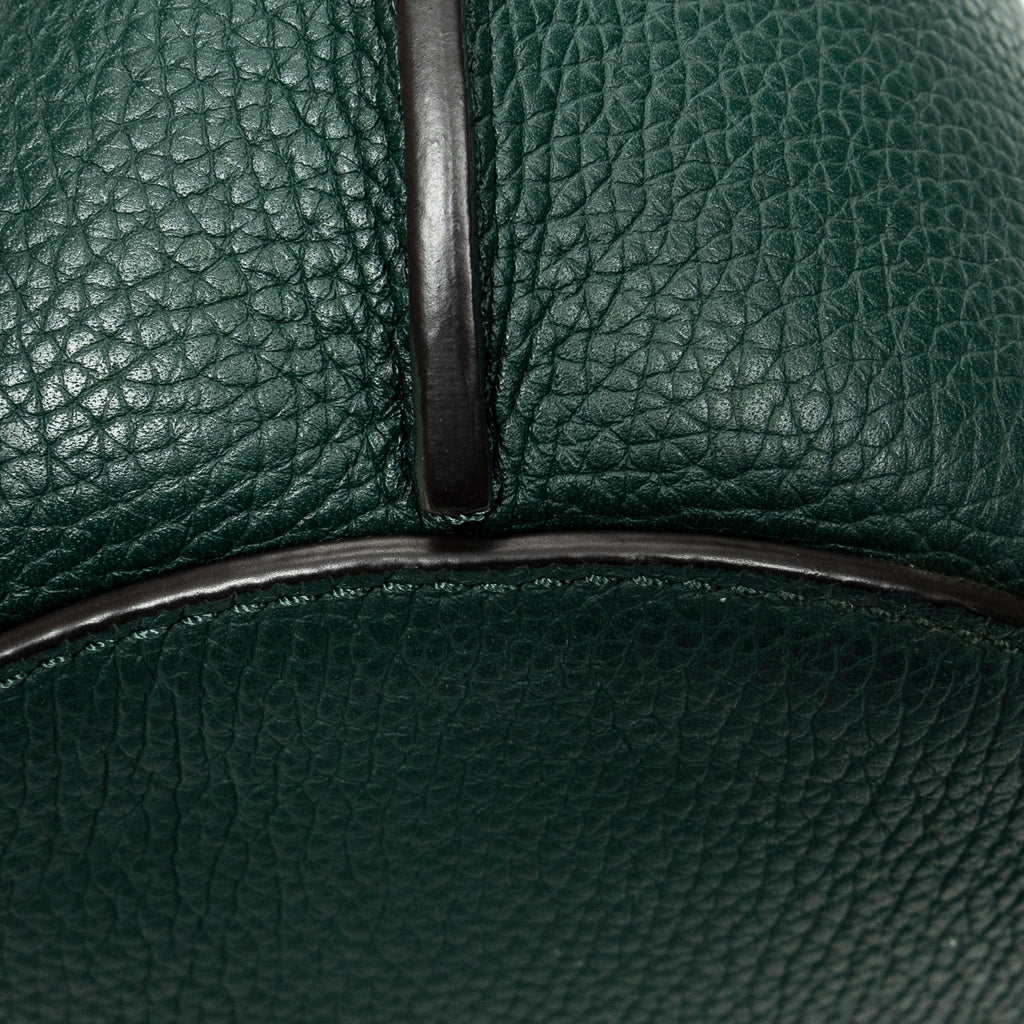 Shoulder Bag Nano Big Bag Bucket Green Grained Calfskin Leather